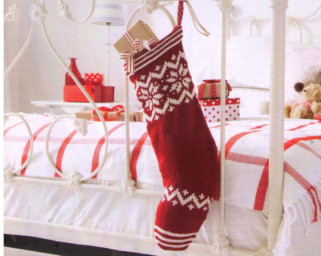 PDF Christmas Stocking Knitting Pattern - Etsy