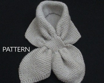 PDF Keyhole Knit Scarf Pattern Scarflet Key Hole Scarf EASY