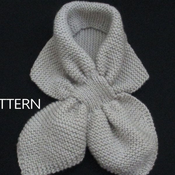 PDF Keyhole Knit Scarf Pattern Scarflet Key Hole Scarf EASY