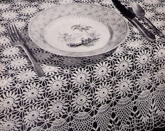 PDF Pineapple Crochet Tablecloth Pattern  Instant Download