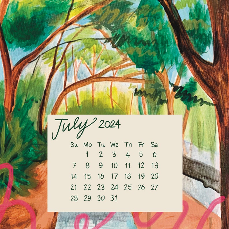 Set of TEN 2024 Monthly Calendar Desktop Easel Etsy