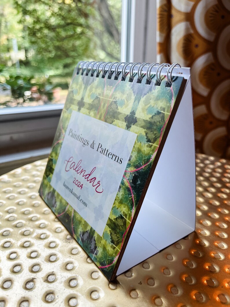 Set of TEN 2024 Monthly Calendar Desktop Easel Etsy