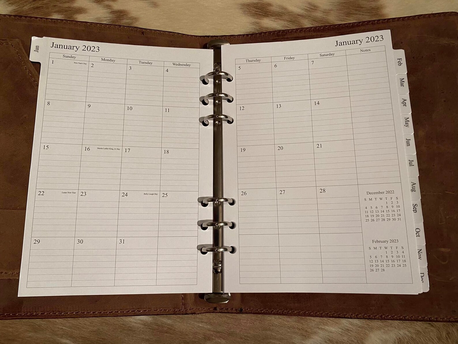Hand Tooled Leather Day Planner Etsy