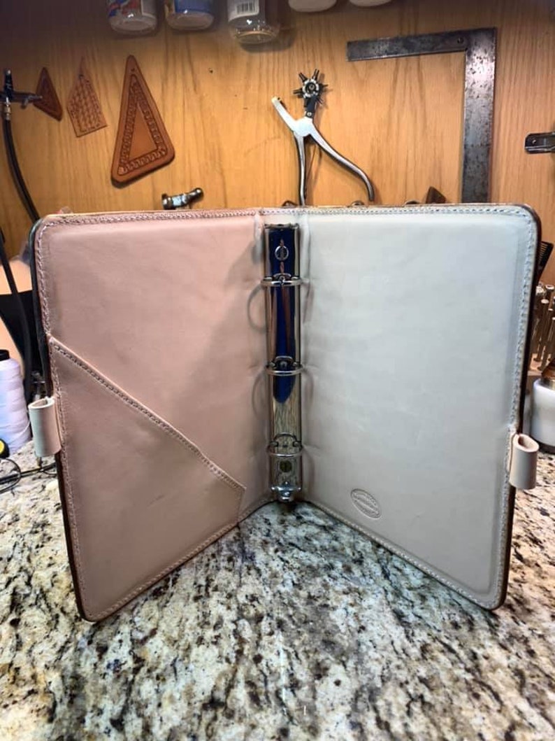 Hand Tooled Leather Day Planner Etsy