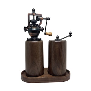 Salt and Pepper Grinder, Walnut, Cylinder Shape
