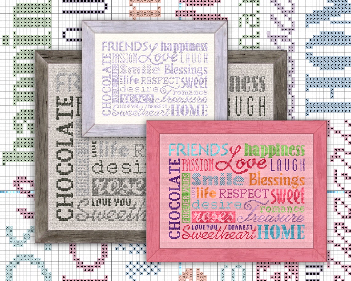 Happiness Cross Stitch Pattern Instant Download - Etsy