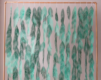 Cascading Palm Leaves Garland | Wedding Garland Backdrop | Tropical Party Decor | Baby Shower Decor