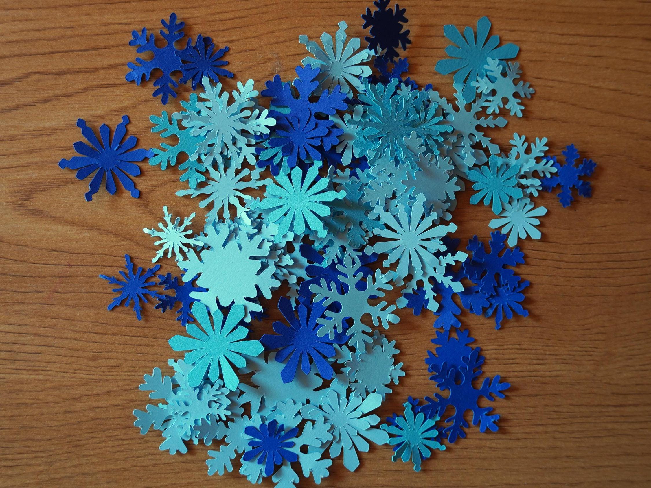 Schneeflocken-Konfetti In Blau – 700 Stück Glitzernde Weihnachts-Deko Für Partys, Hochzeiten & Winterfeiern