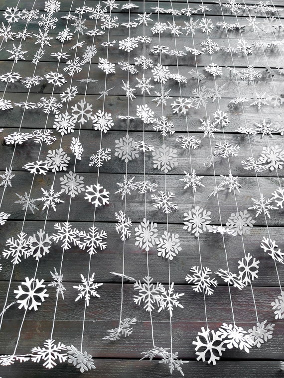 Paper snowflake garland new arrivals