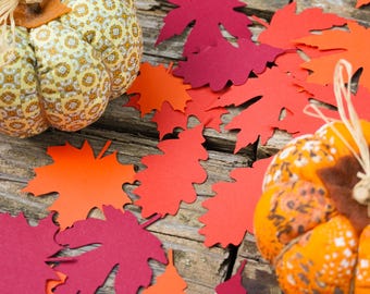 Paper Maple Leaf Die Cuts: Autumn Scrapbooking Decor, 24-Piece Set