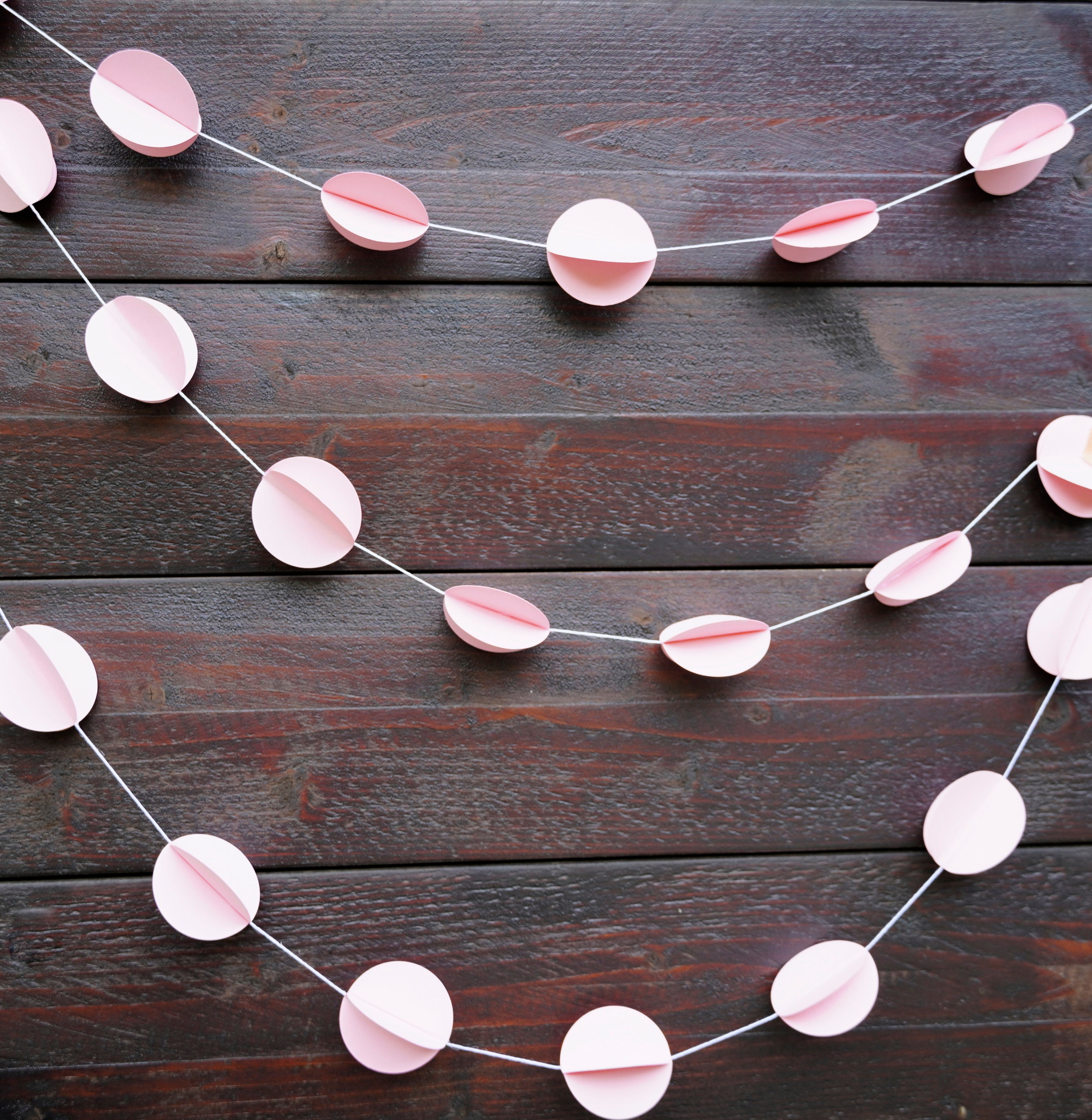 Ghirlanda rosa amore, ombre, decorazioni da appendere per San Valentino, baby shower, addio al nubilato, festa in giardino, display rosa pastello - Italia