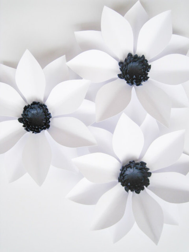 Big Paper Flowers for Backdrop Wedding Decor Nursery Wall Etsy