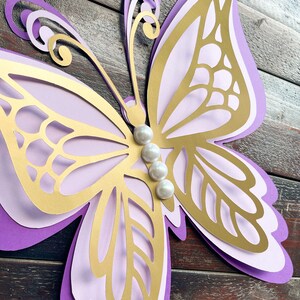 Giant Paper Butterfly Cut Outs, 3D Large Butterfly Backdrop, Nursery Wall Decor