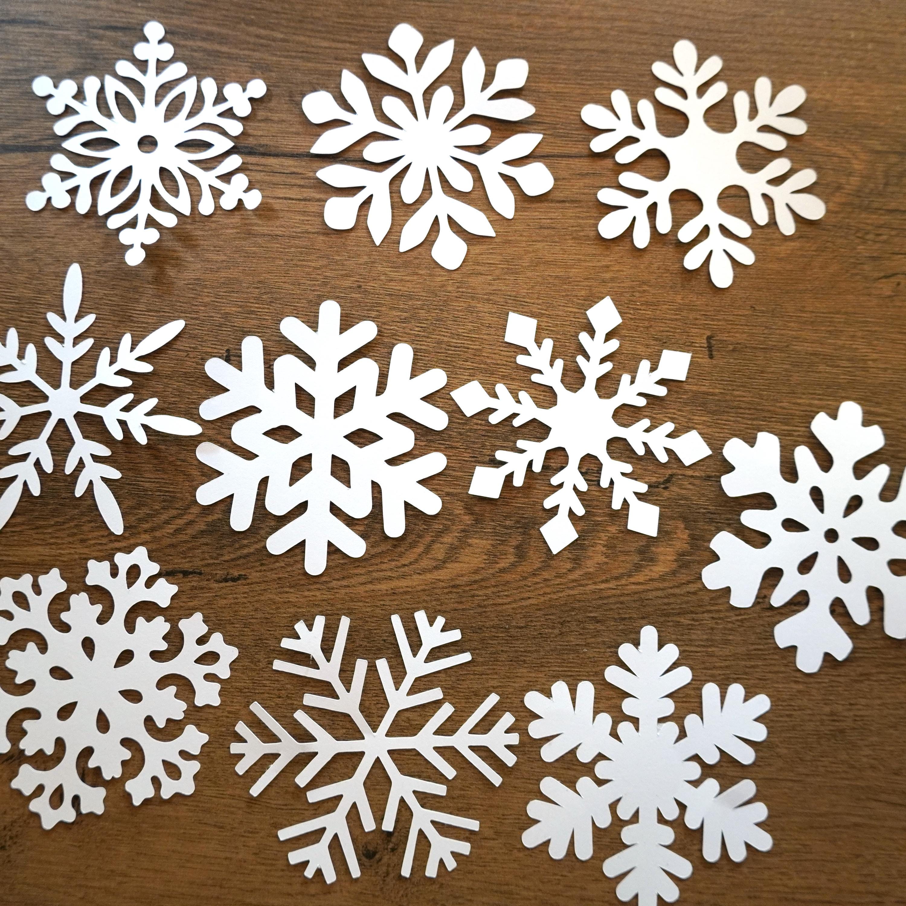 Copos de nieve de papel: decoración navideña de invierno, juego de 10 -  Etsy México, image size:3000x3000