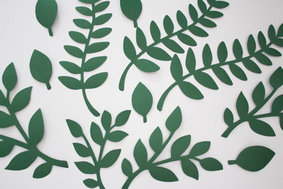traje Ocupar maximizar 12 hojas de papel verde fiesta en la selva decoración - Etsy México