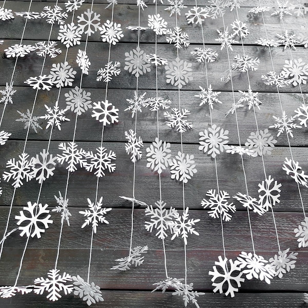 Snowflake Garland - Etsy