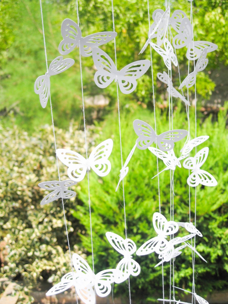 Monarch Butterfly Paper Garland 3D Wedding Garland Window Etsy