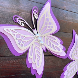 Extra Large 3D Butterfly for Nursery Wall Decor, Baby Shower Butterfly Backdrop, Butterfly Birthday Decor