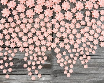 25 Small Wall Flowers, Nursery Above Crib Decor, Baby Shower Decor, Paper Cherry Blossoms
