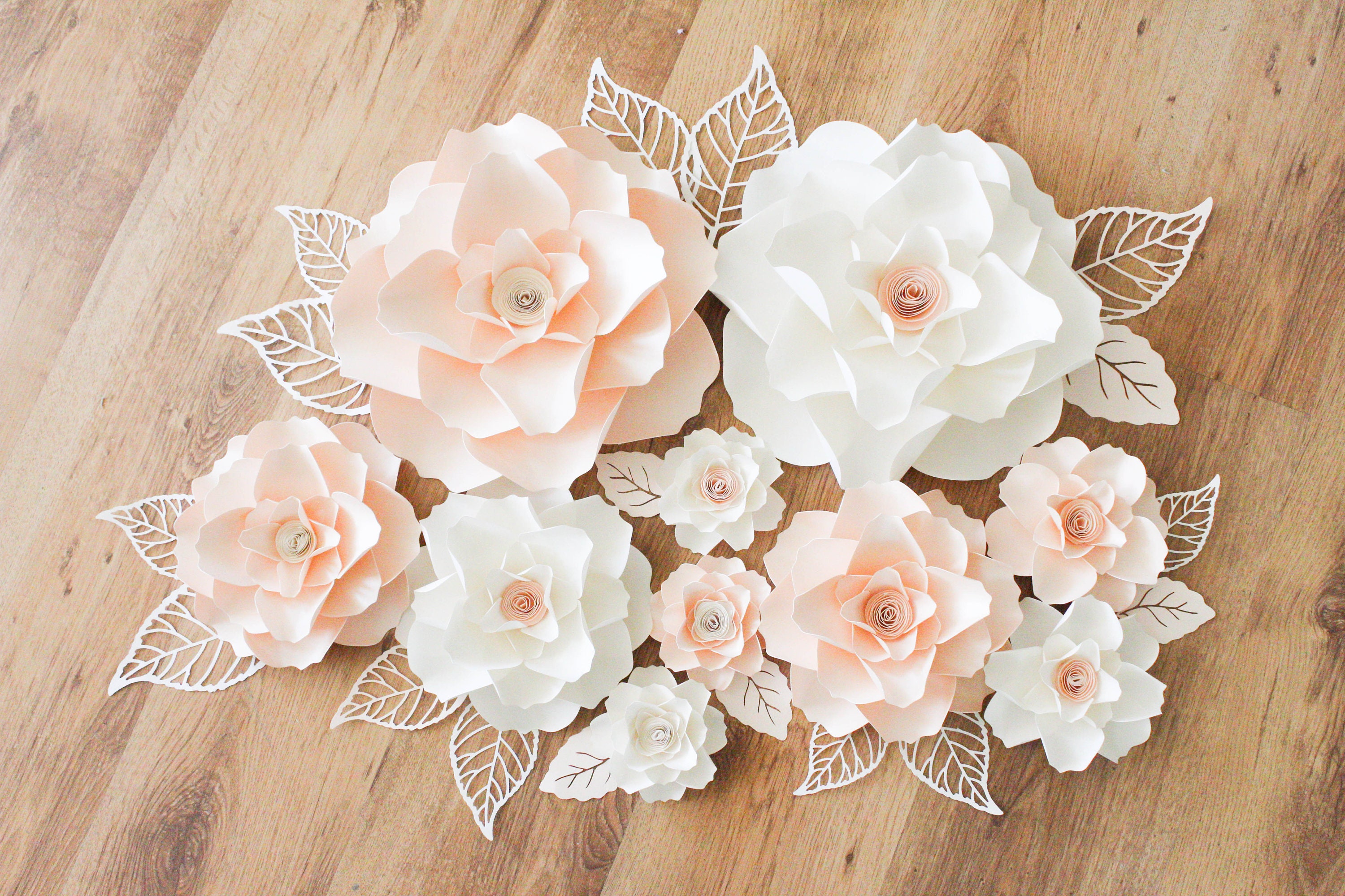 Set of 10 Large Flowers for Nursery Wall Decoration Etsy