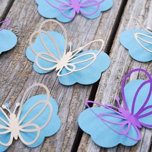 10 Papier Schmetterling Ausschnitte, Babyparty Konfetti, Schmetterling Thema Dekor, Geburtstag Party Requisiten, Kinderzimmer Dekor