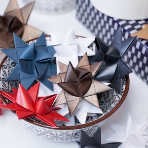 10 stelle di carta della Moravia, decorazioni natalizie scandinave, decorazioni per matrimoni invernali, decorazioni festive, ornamenti di stelle nordiche