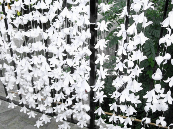Paper Flower Garland Backdrop