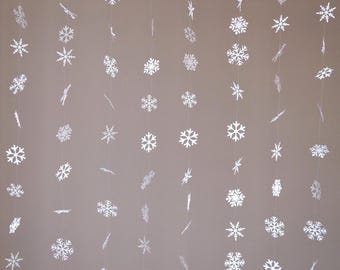 Snowflake Garland: Floating Winter Holiday Decor