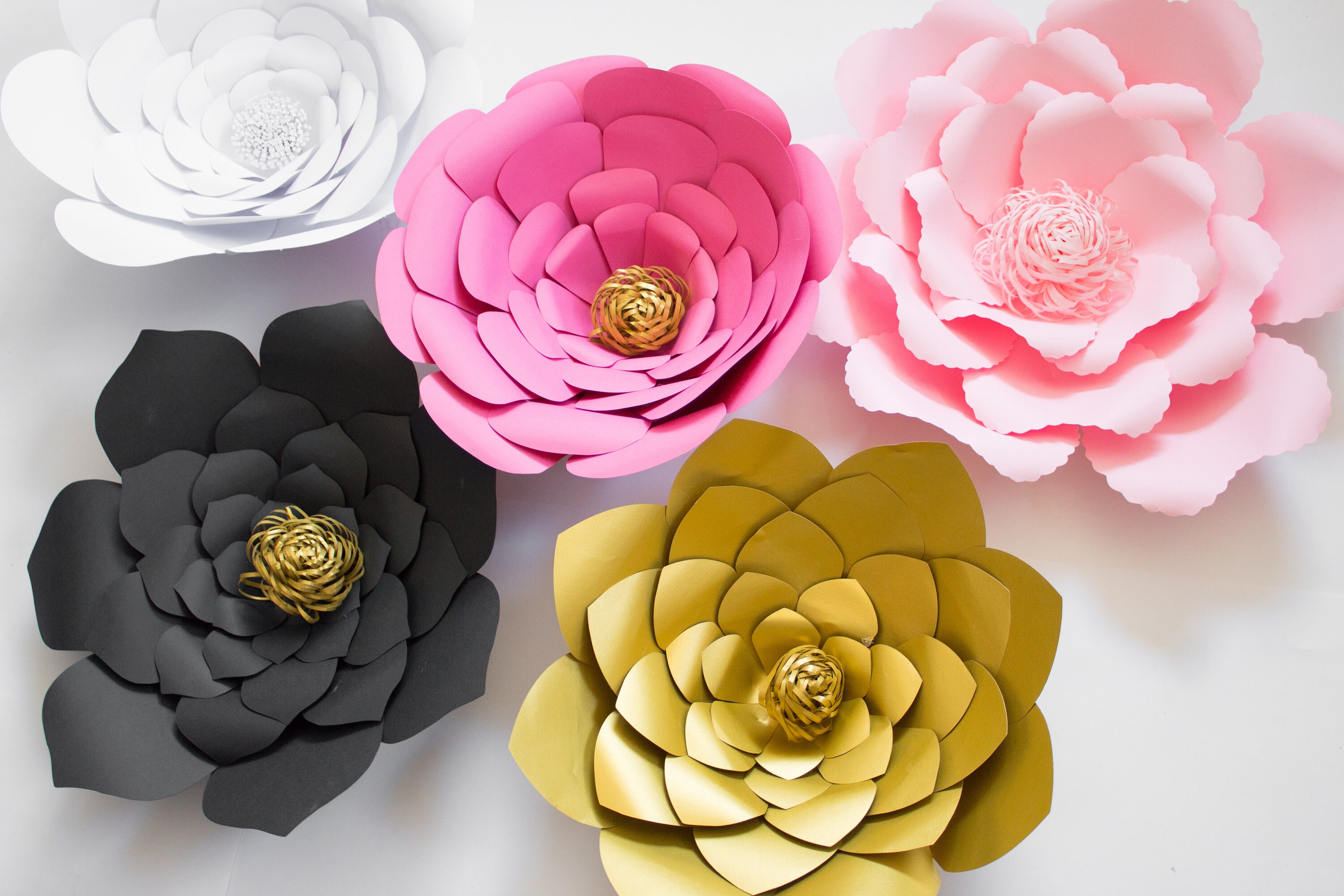 Paper Flower Wall Decor Nursery Flowers Flower Backdrop Etsy