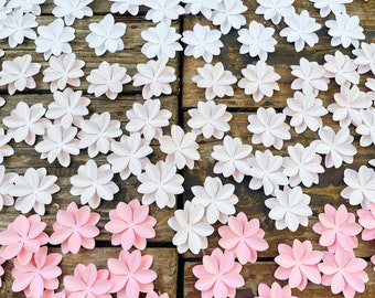 25 Nursery Wall Flowers, Above Crib Cherry Blossom Flowers, Small Paper Flowers, Baby Shower Decor, Paper Flower Wall Decor, Table Scatters