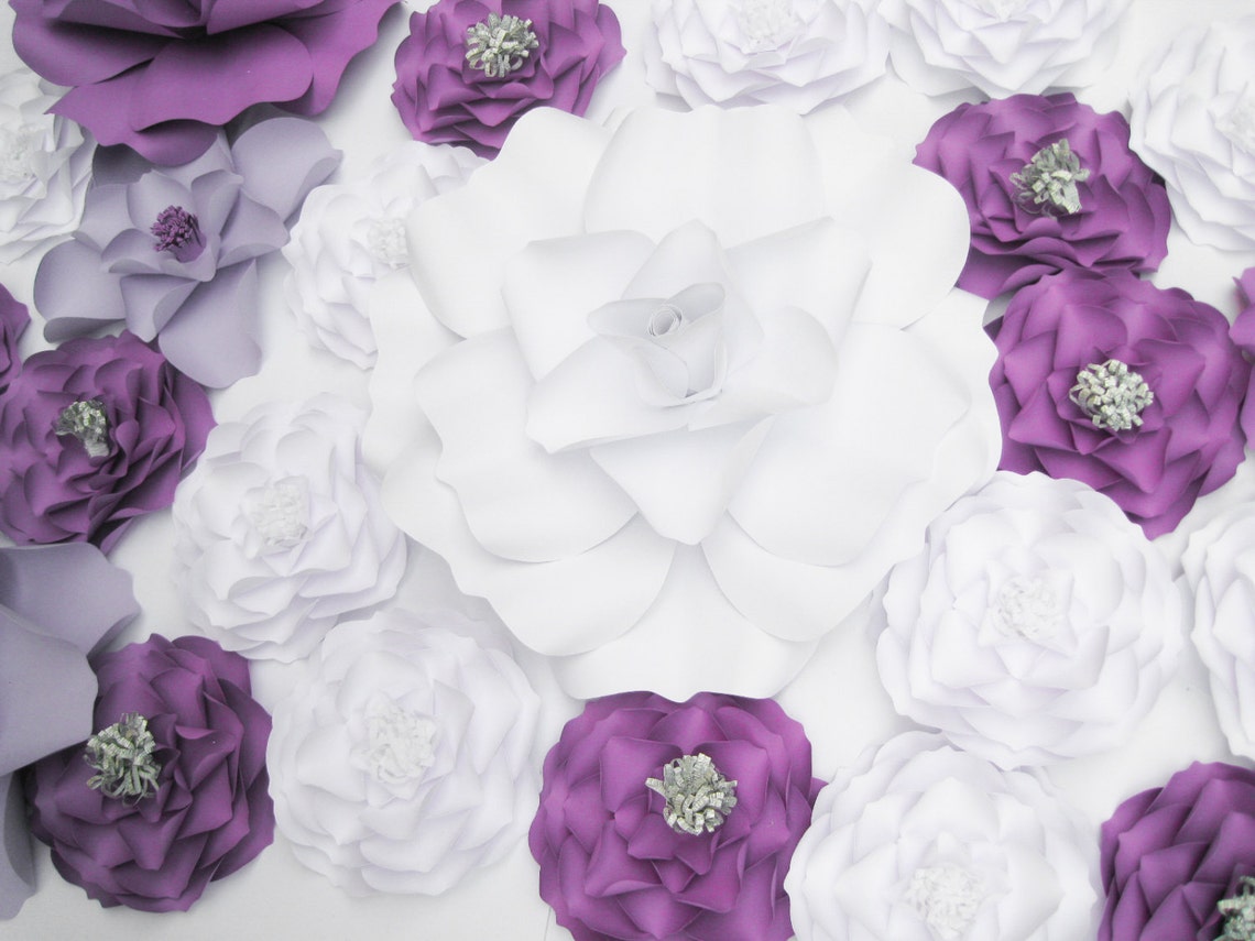 Paper Flower Backdrop Dessert Table Decor Wall Flowers | Etsy
