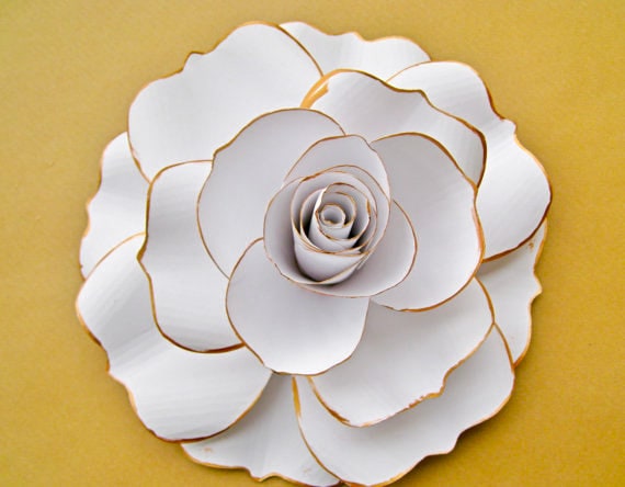 giant white paper rose white flower blooms extra large paper white paper flower