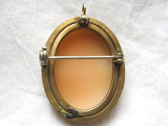 Antique jewelry 1920's Art Deco cameo brooch pin … - image 4