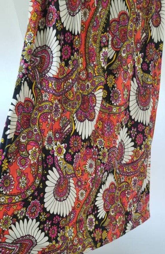 1970s Floral Maxi Dress - image 6