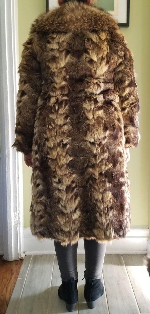 Vintage Raccoon Fur Coat Mid-Calf - image 2