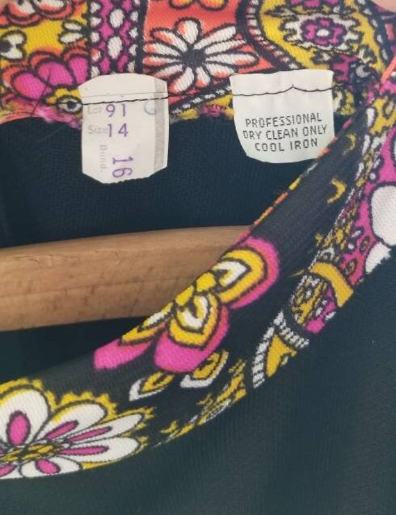 1970s Floral Maxi Dress - image 7