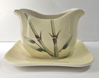 Gravy Boat - Weil Ware California Pottery - Maylay Bamboo