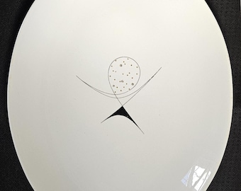 Oval Royal China Atomic Age Platter