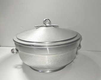 Italian Aluminum Lidded Serving Dish