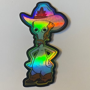American Dad Roger Holographic Sticker