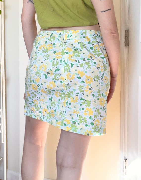 Vintage 1990s floral mini skirt - image 8