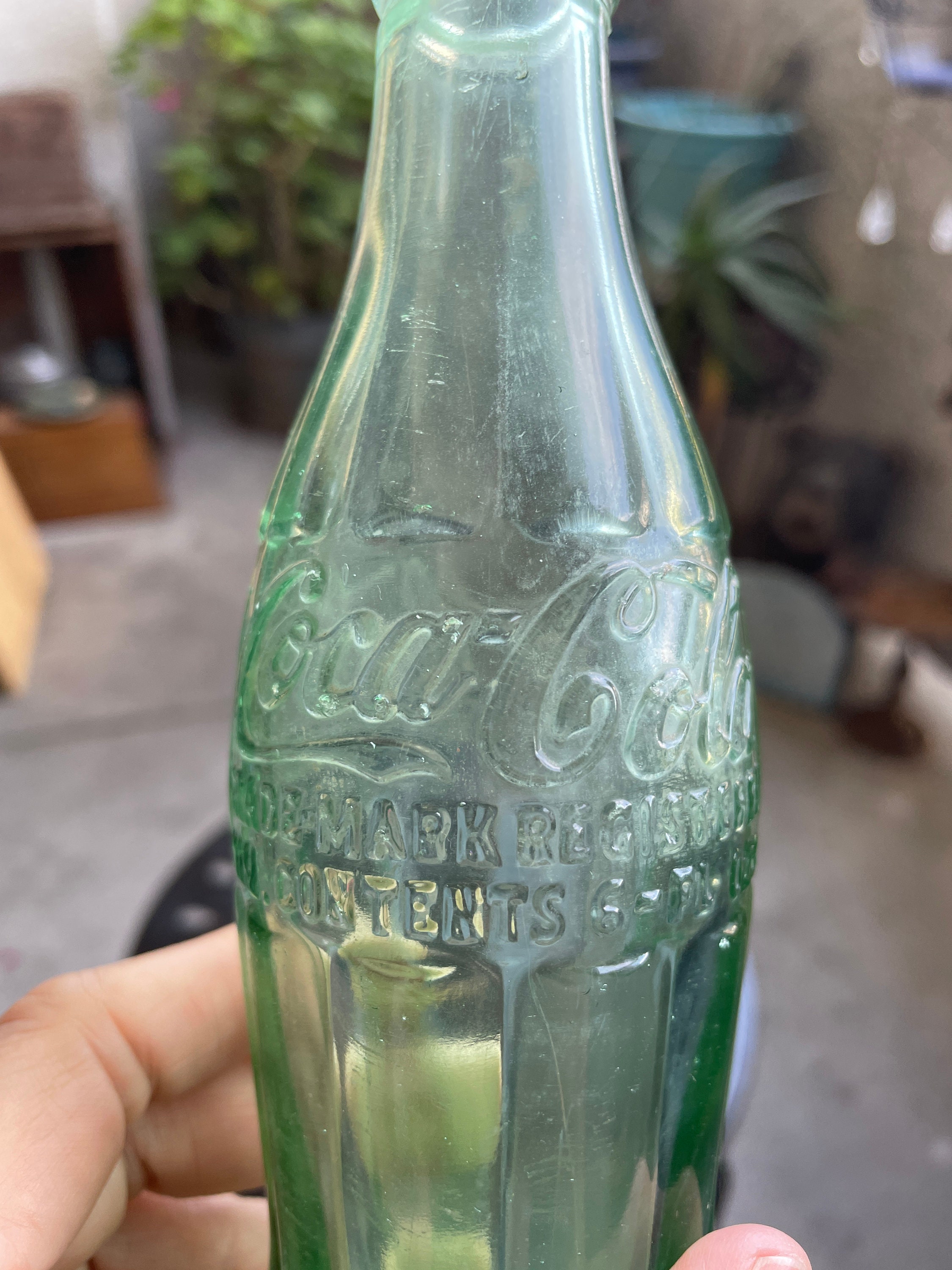 コカ・コーラ bottle Vintage 1945 Coca-cola Bottle, Pat D 105529, San Rafael