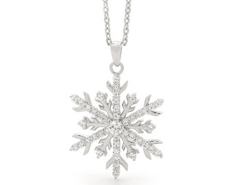 ★SHINee着用★【Fotl】SNOWFLAKE NECKLACE Snowflake Necklace - Pendant in 18ct Yellow or White Gold