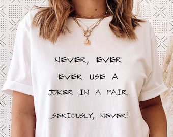 Mahjong T-Shirt, Joker In a Pair Shirt, Mahjong Gift, Mahjong Player Shirt, Board Gamer Gift, Mahj Shirt, Funny Mahjong Shirt, Mahj Lover T
