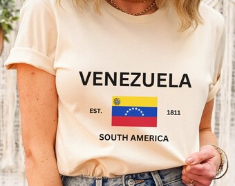 Venezuela T-Shirt, Venezuelan Flag Unisex T-Shirt, Venezuelan T-Shirt, Venezuela, Chamo, Chama, Venezuelan Flag T-Shirt, Venezuelan Gifts