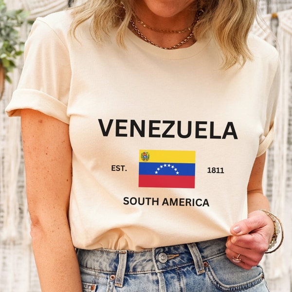 Venezuela T-Shirt, Venezuelan Flag Unisex T-Shirt, Venezuelan T-Shirt, Venezuela, Chamo, Chama, Venezuelan Flag T-Shirt, Venezuelan Gifts