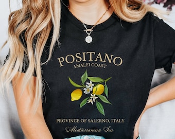 Positano Italy T-Shirt, Southern Italy T-Shirt, Italy Lover Gift, Amalfi Coast Gift, Italy Coast T-Shirt, Amalfi Coast, Travel Lover Gifts