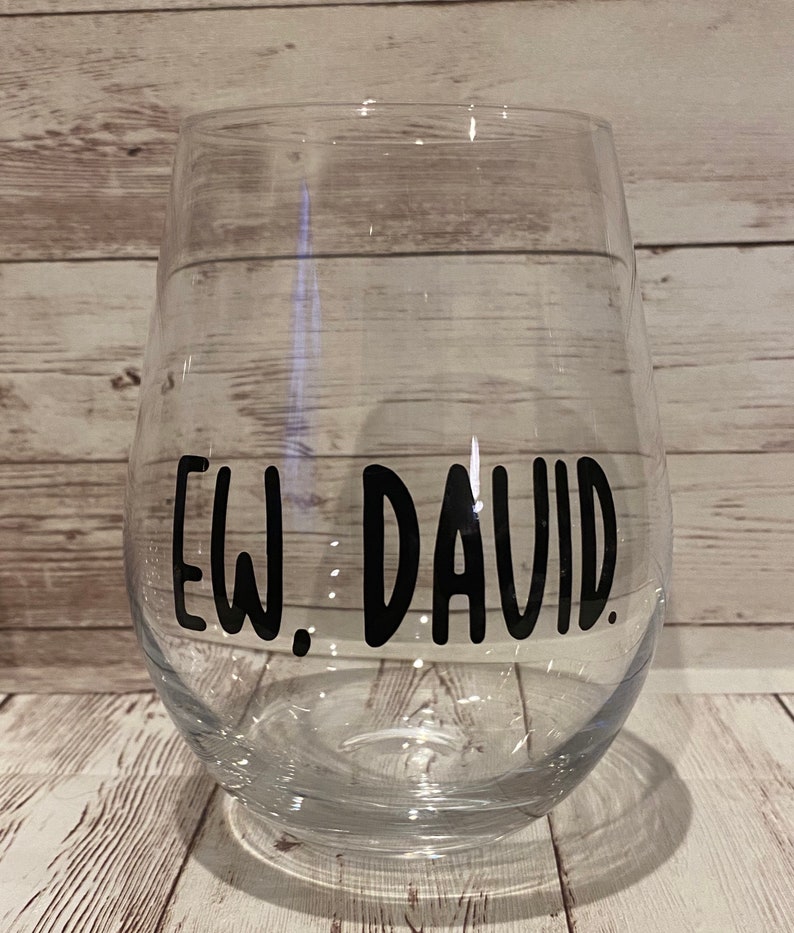 Schitts Creek Stemless wine glasses Herb Ertlinger wine Etsy