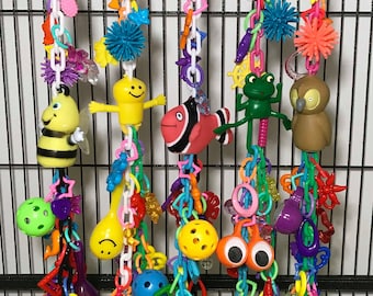 Parrot Toy Exotic Animal Toy Bird Toy Small Pet Primate Toy Mini Mobile Marmoset Toy #241 Sugar Glider Basket Hide Toy Small Bird