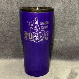Purple Sugar Glider 20oz Curved Tumbler Hogg Yeti Ozark BUILT | Etsy